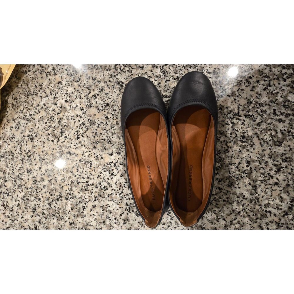 Lucky Brand Size 7 Blue Ballet Flats - All leather